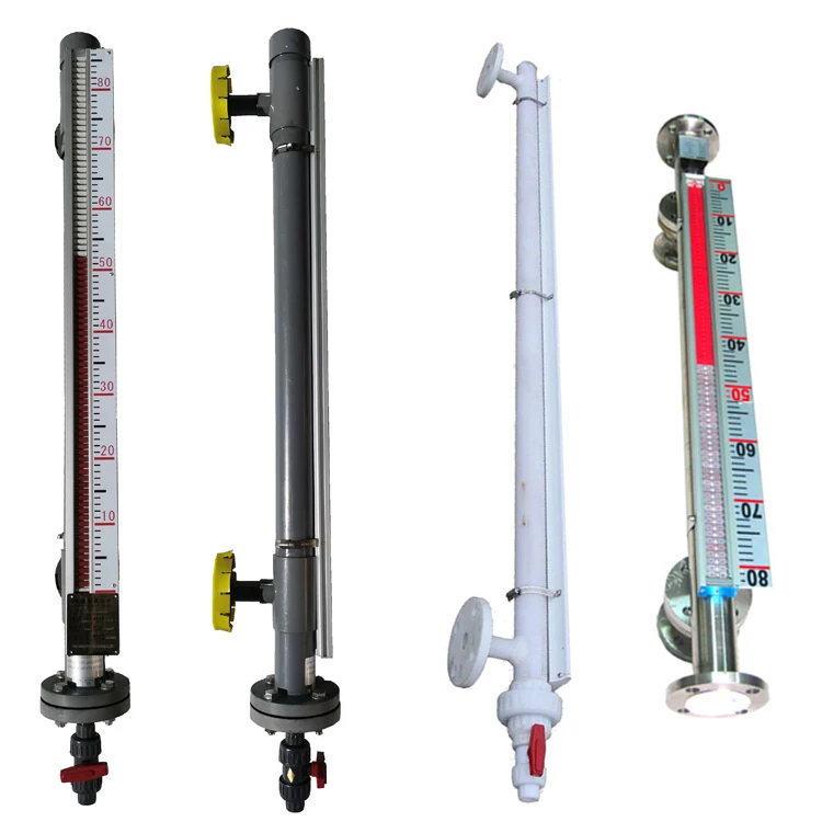 Industrial Dual Level Liquid Level Indicator Transmitters Different Liquid Interface Magnetic Float Application