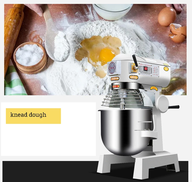 HR-30 Egg Milk Blender and Mixer Commercial Dough Mixer Stainless Steel Planetary Mixer Bowl 30l - Image 5