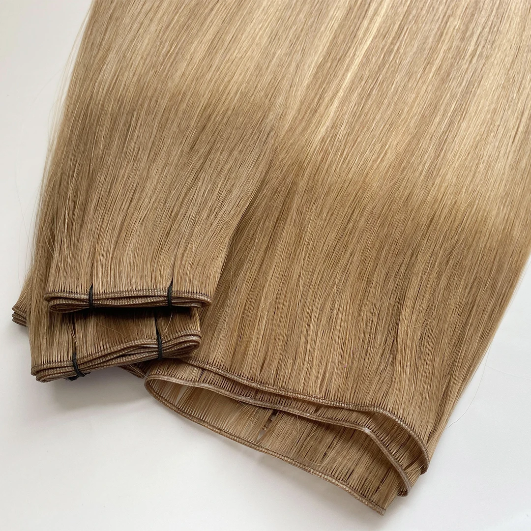 For Genius Weft Hair Extension Customizable Thin European Virgin Hair Environmentally Friendly Custom Application Reducing Waste