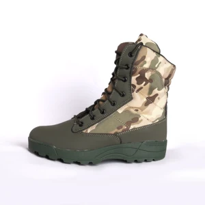 Wholesale Oxford Fabric Lace-up High Top Hiking Boots Anti slip Walking Footwear Breathable Trail Shoe Lightweight Tactical Boot