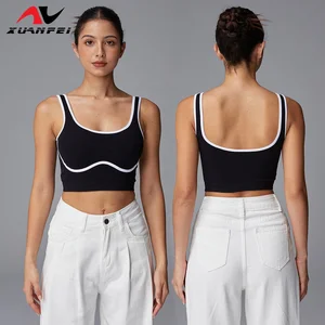Black Simple Slimming Effect Beautiful Back Design High-Elasticity Sports Underwear Slimming Yoga Bra
