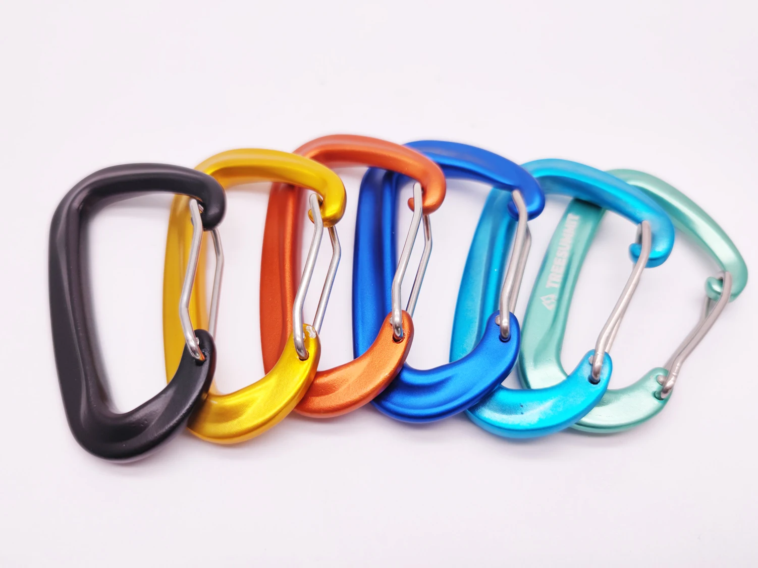 Outdoor Double Camping Hammock Aluminum carabiner Camping Safety tent 12KN EN362 lightweight mosquetones de escalada de 25kn