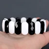 black and white