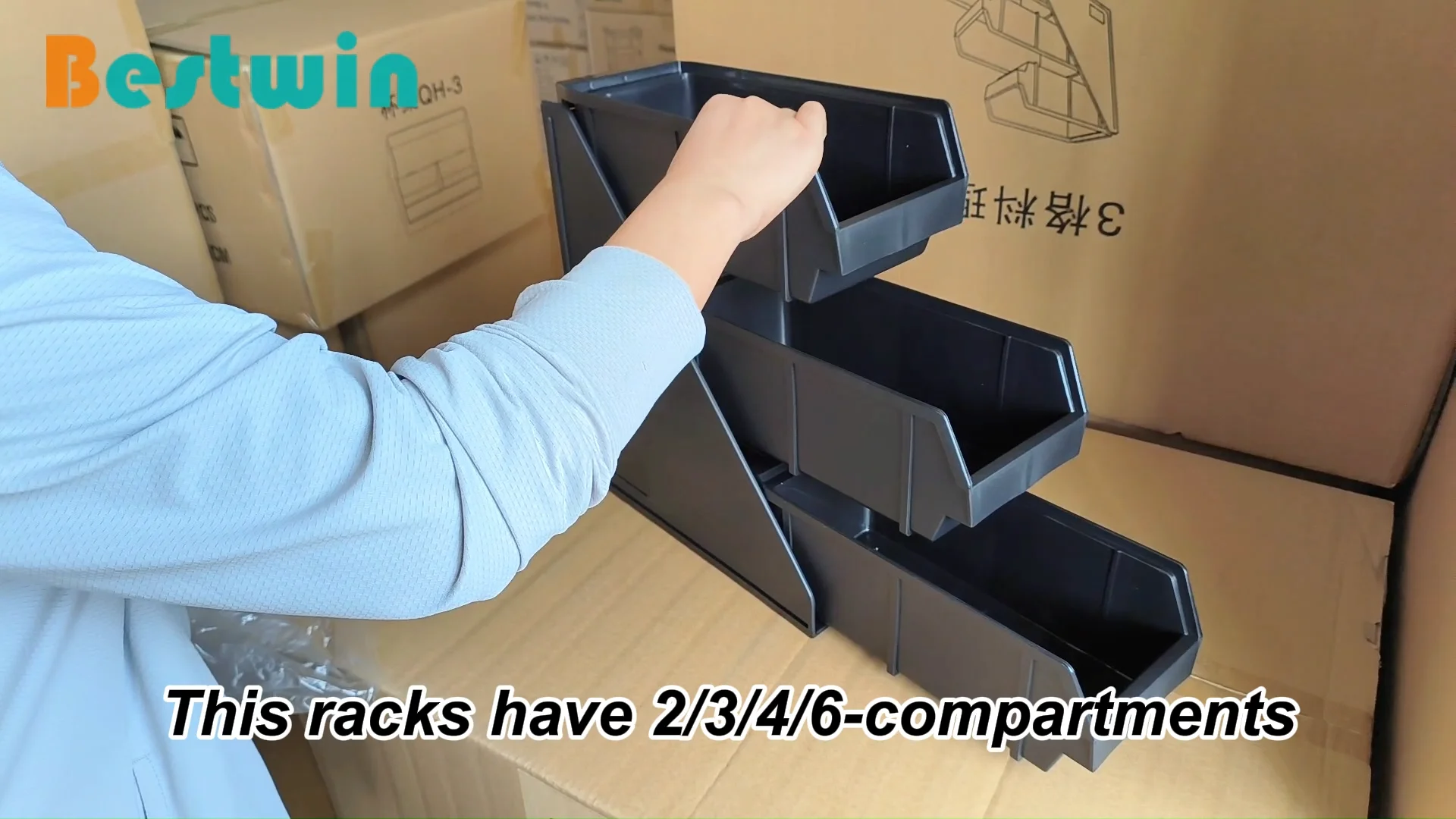 Plastic Compartment Bar Counter Straw Condiment Parts Storage Stand