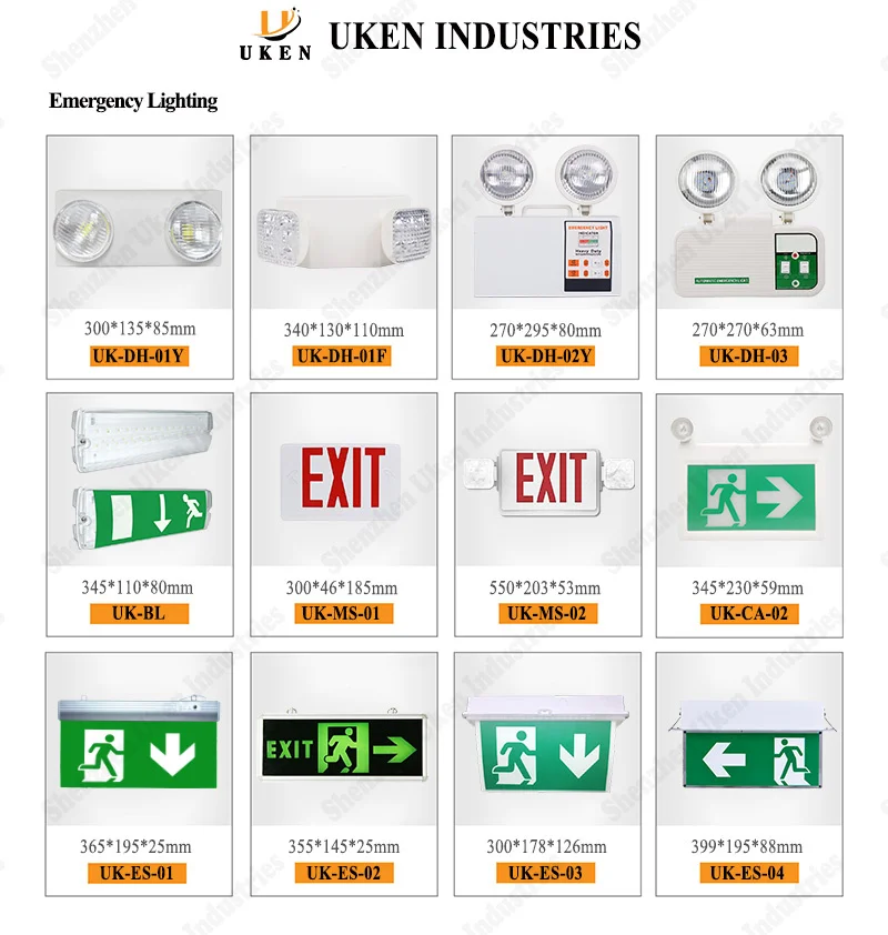 LED Emergency Exit Indicator Sign Clear Modern Arabic Language Exit Emergency Light