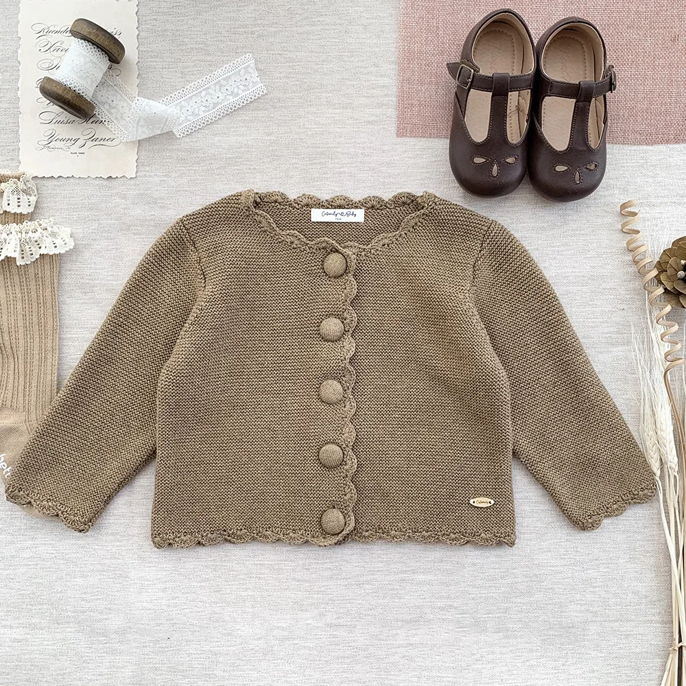 Autumn And Winter Ins Baby Clothes Children's Knitting Cardigan Coat