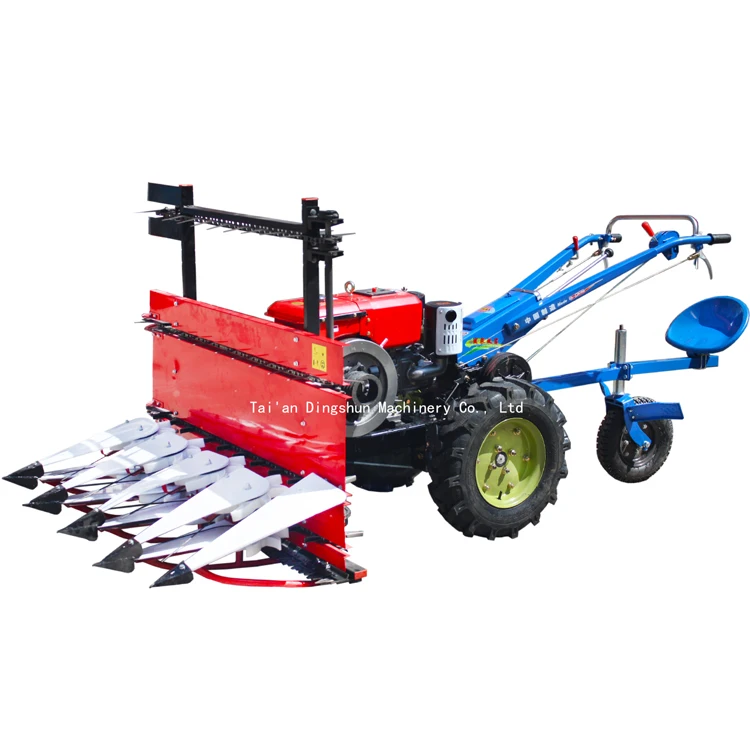 Rice and Corn Silage Harvester Mini Soybean Grass Seed Cumin Sesame Cutting Harvesting Machine Hand Tractor Chili  Harvester