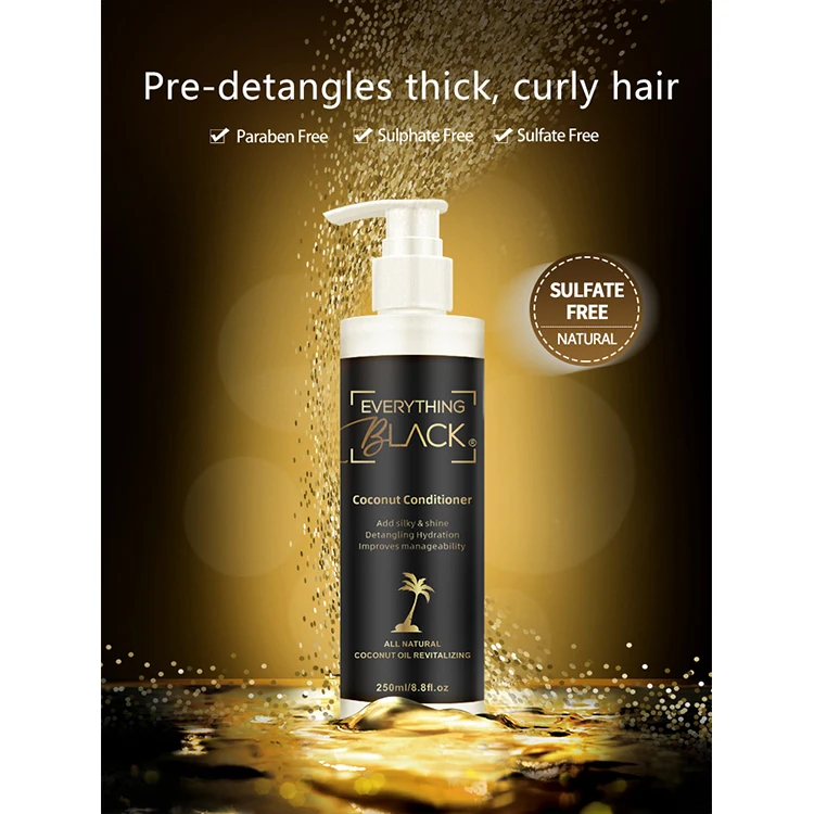 Набор для ухода за волосами из шампуня и кондиционера с индивидуальной этикеткой, товары для гладкого восстановления и увлажнения волос 4C/3C афро