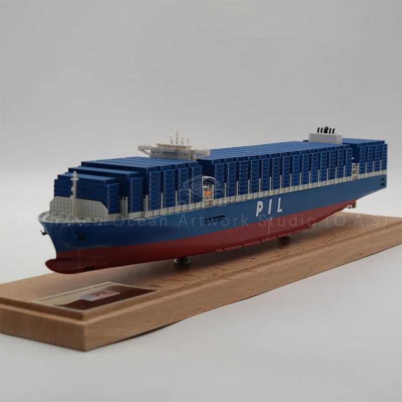【L】O.A.S Factory's Customized 45cm PIL Container Ship Model 1:888 Scale Model for Shipping Gift