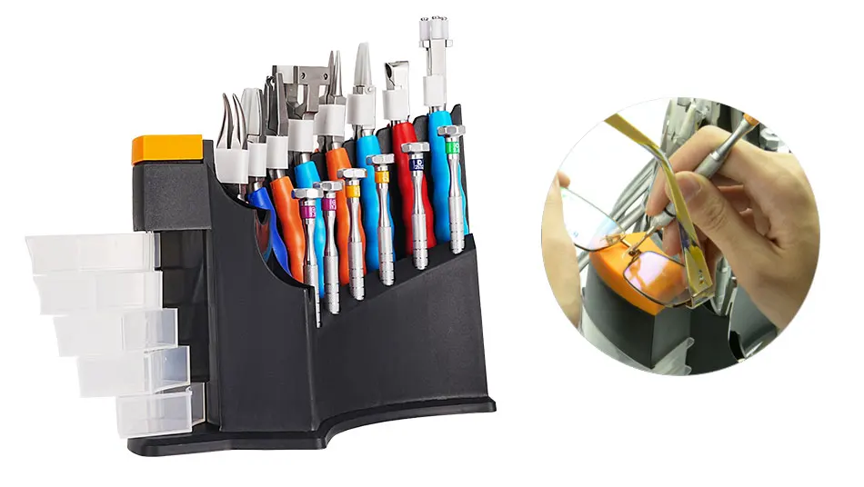 China Factory Wholesale Optical Equipments Hand Tools Eyeglasses Screw Driver Set