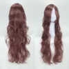 80 cabello rizado morado