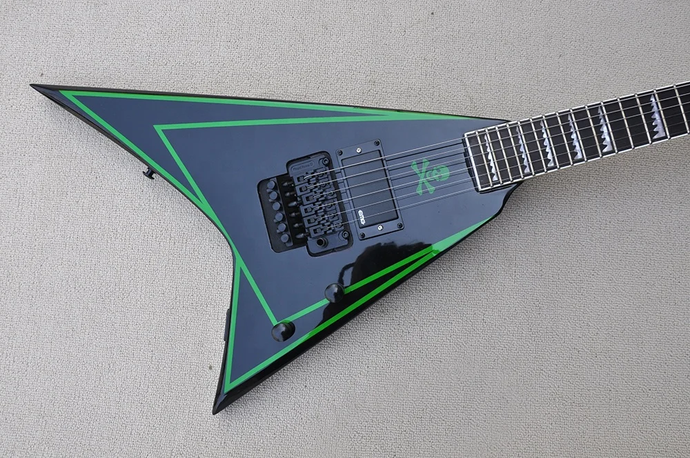 【新品弦張替済】Photo Genic エレキギター フライングV Flying V Ebony エレキギター フライングV｜シマムラガッキの通販
