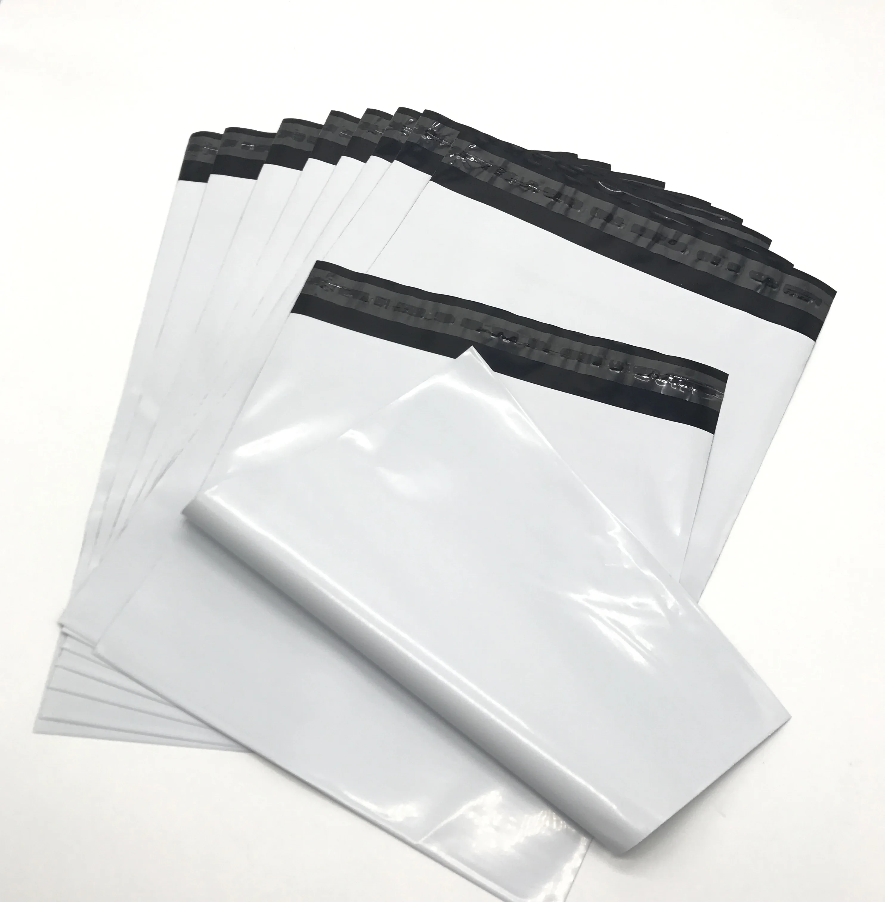 White and Black Side Gusset Poly Mailer Bags for Clothing Shipping Secure  Packaging for Clothes and Shoes