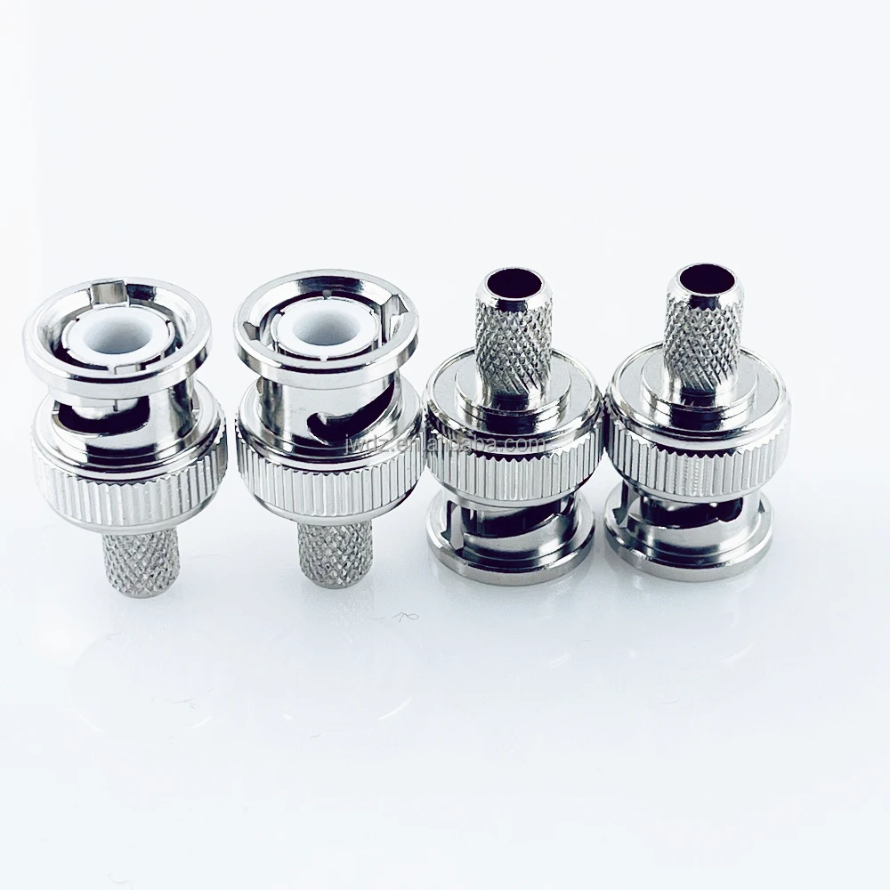 High Quality BNC male clamp Connector for LMR300/5D-FB cable