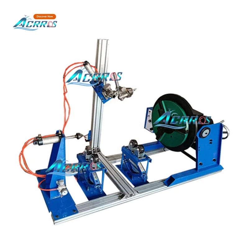 220V Automatically Rotating Table Rotary Pipe Tube Welding Positioner with 200mm Chuck
