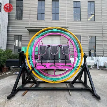 Jouet Gyroscope Électrique Funambule – Spinner Rotatif Pour Doigts – Pour Enfants Et Adultes – Rouge/Jaune/Vert