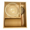 Madera Marrón Claro (Tazón de Vidrio 3 piezas)