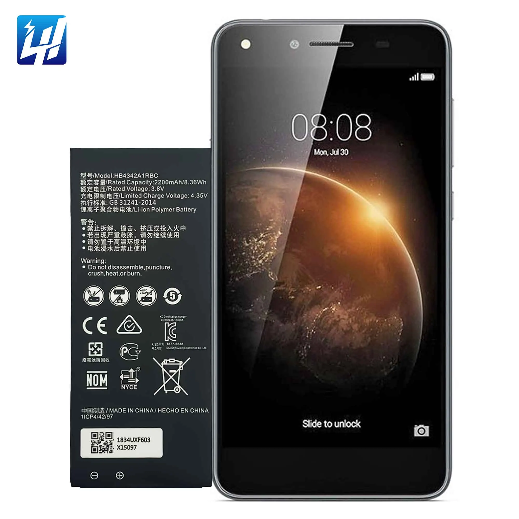 HB4342A1RBC Battery for Y6 Honor 4A SCC-U21 SCL-U31 SCL-L21 SCL-L01 SCL-L04  SCL-AL00 HW-SCL-L32 SCL-TL00 SCL-L03 SCL-TL00H - Main Image