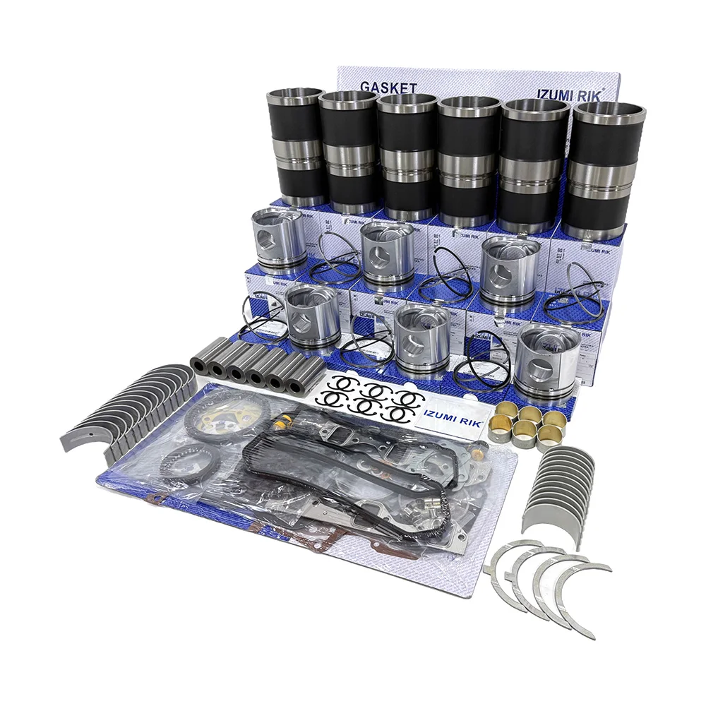 IZUMI RIK Overhaul Rebuild Kit with Overhaul Kit Main & Conrod Bearing with Thrust Washer for Mitsubishi S6B3-PTAEngine