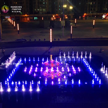Free Design Outdoor Public Square Music Dancing Controlled Dry Deck Interact Fountain for Ground Decoration