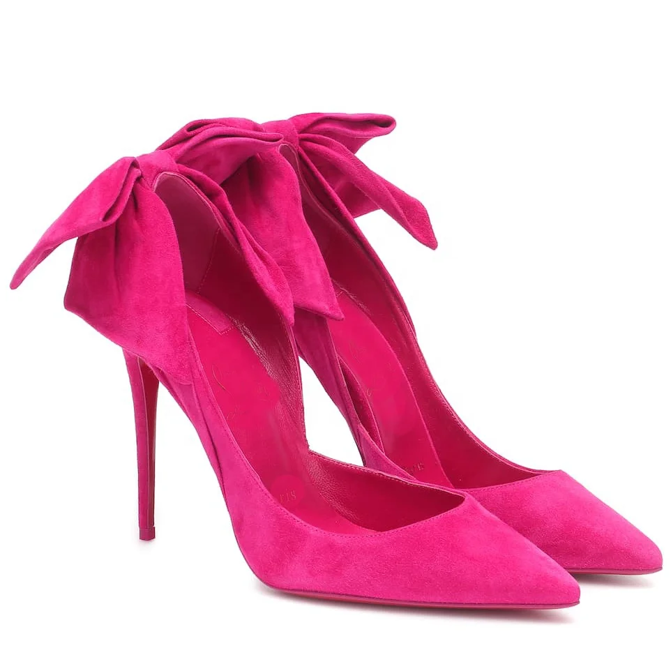 Shop Our Women Designer Shoes Collection in Hot Pink Suede