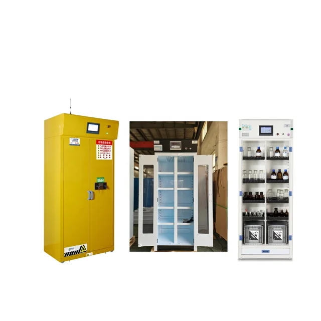Lab Corrosive Chemical Reagent Storage Cabinet Fireproof Flammable Cupboard Safety Cabinet With HEPA Filter Fume Filtered