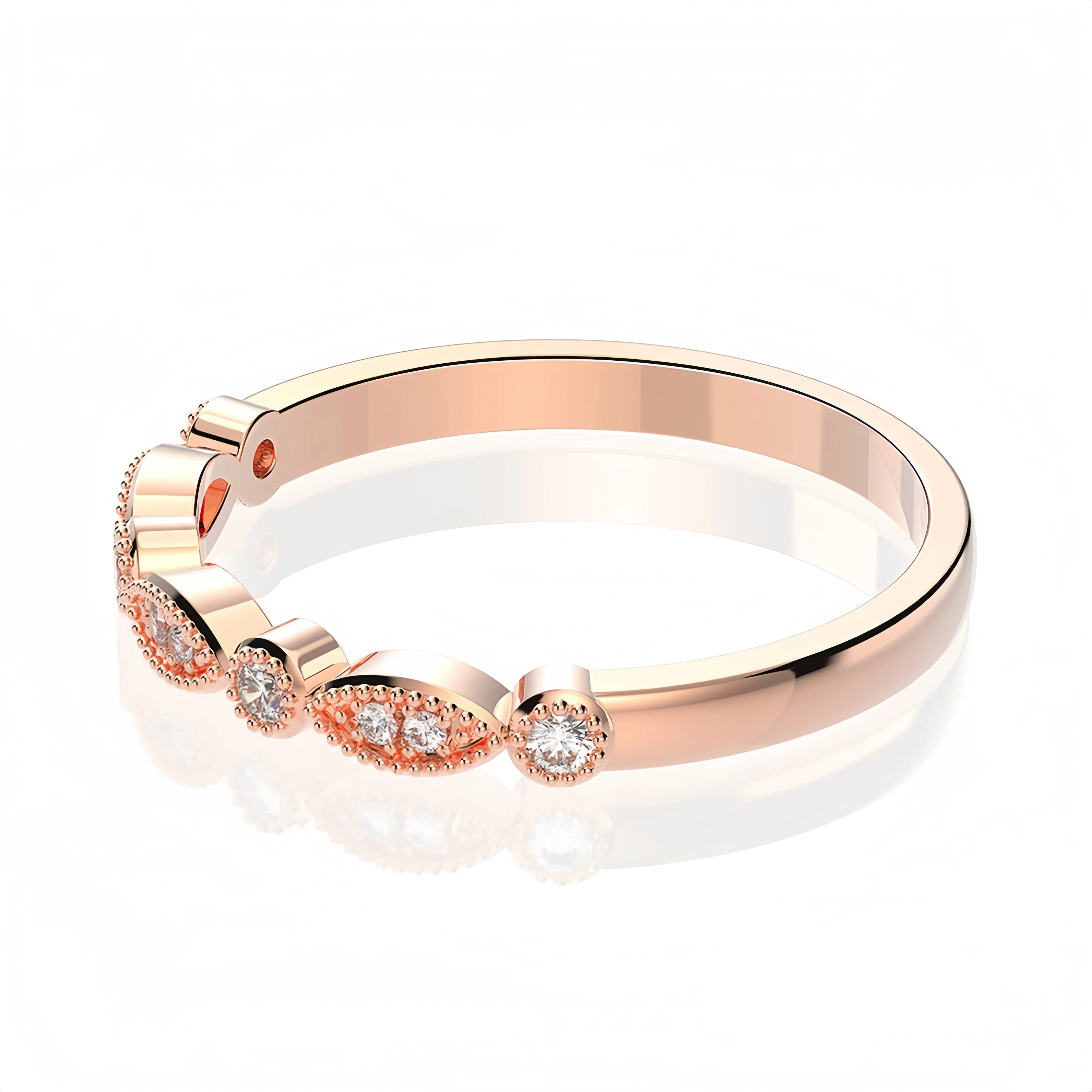 MUSHAN Jewelry Factory Oval Cut High Carbon Diamond 925 Sterling Silver Stackable Rings Engagement Wedding Bands Fine Ring Set