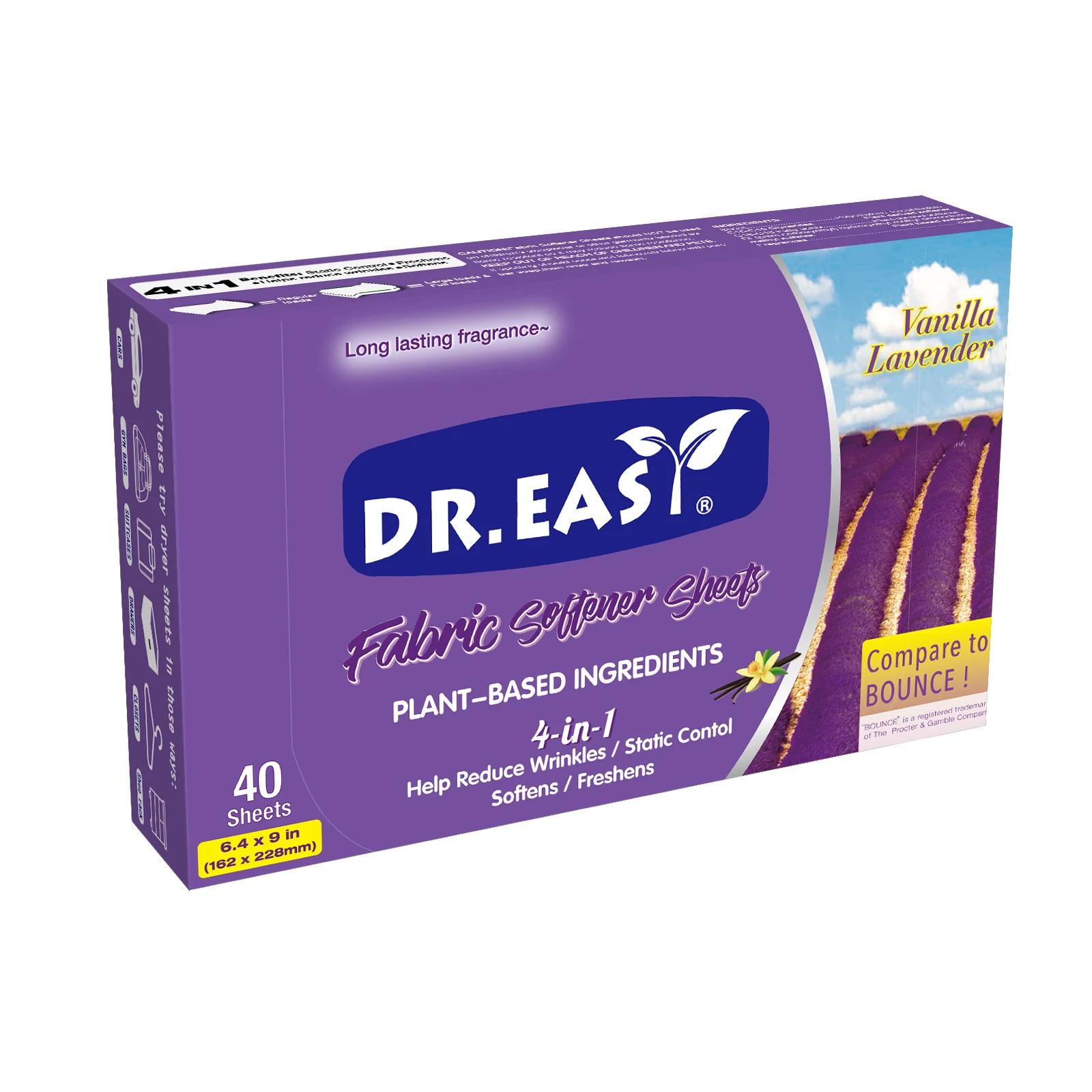 product fabric softener dryer sheets with static control and odor eliminating technology-1