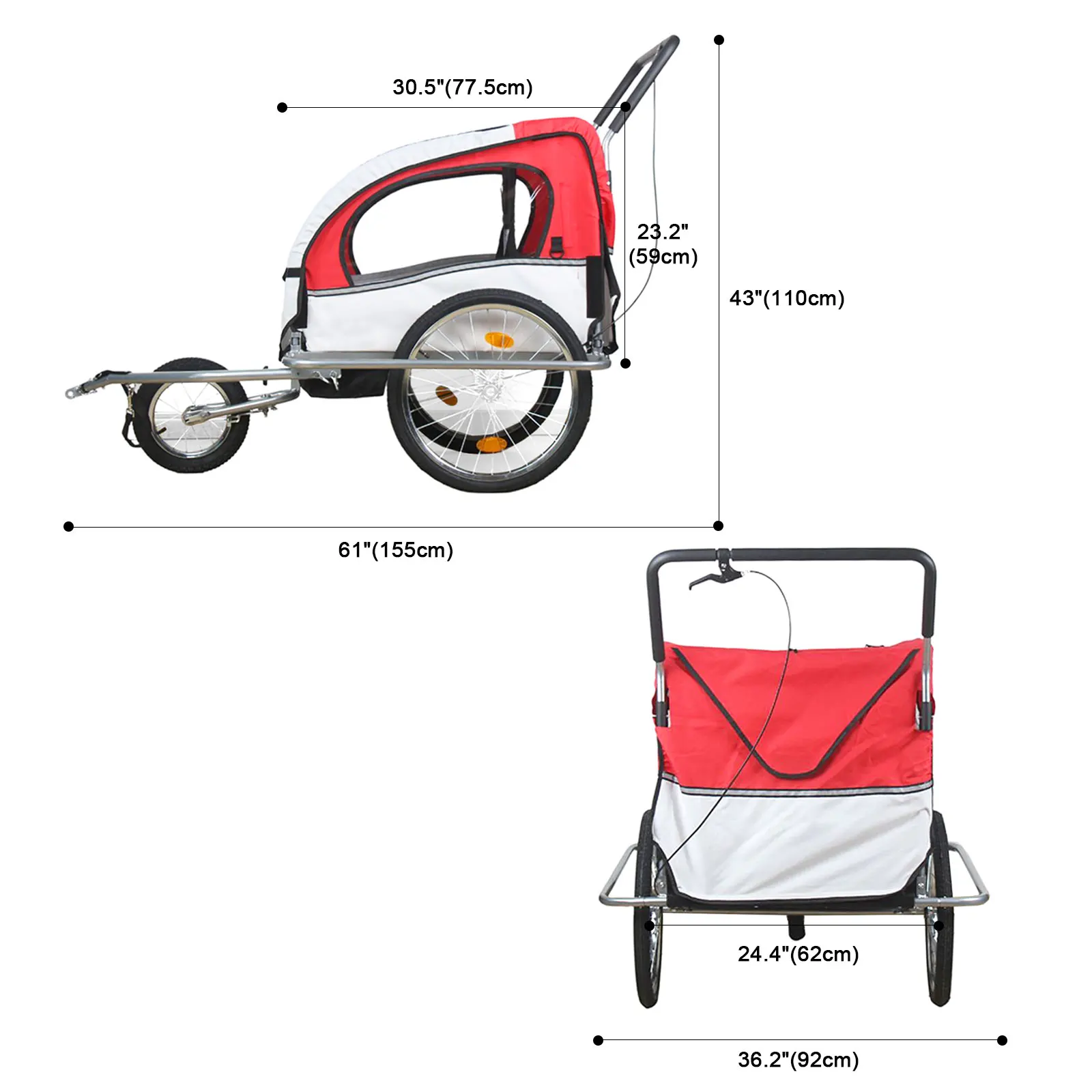 Bike Trailer For Kids,Pet & Kids Bicycle Trailer,Dog Bike Trailer With