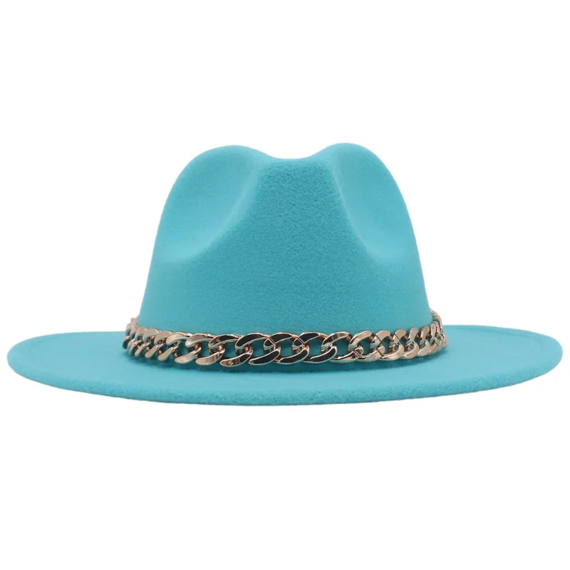 Men Women Unisex Classic Vintage Belt Buckle Felt Wide Brim  display picture 2