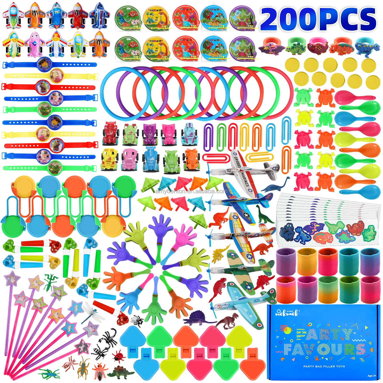 200 Pcs Small Toys Party Favors for Kids’ Birthday Gifts