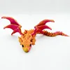 Red gold big horned flying dragon 38.5cm