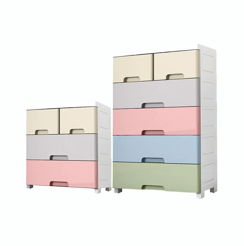 3 Drawer Plastic Storage - Space-Saving Clothing Organizer