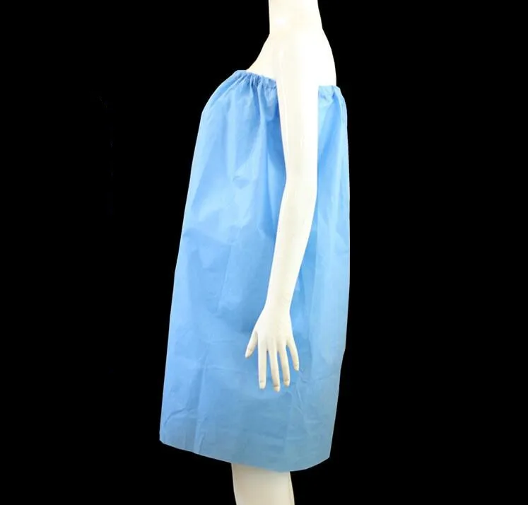 Spa Sarong Massage Gown PP Disposable Bathrobe Bath Dress Strapless For Spa Beauty Sauna 6