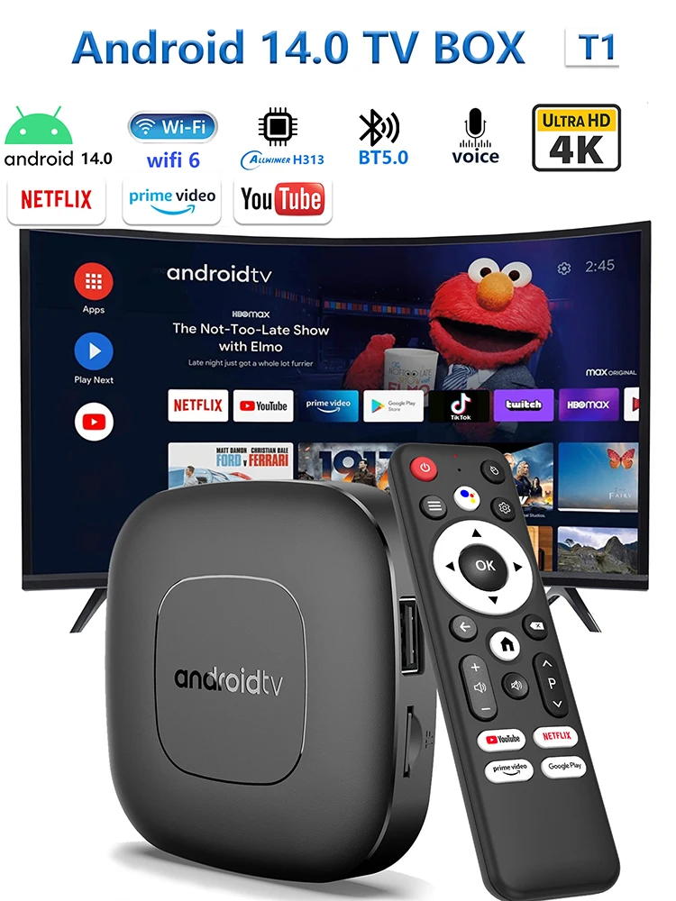 TV Box Mortal T1 Deluxe Edition 8K Android RAM 2GB Almacenamiento 16GB HDR HDMI | Cuotas sin interés