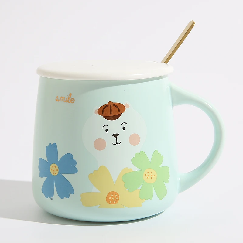Simple cat ceramic mug creative party water cup