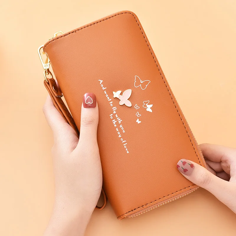 Women Long Wallet Genuine Leather 3D Embossing Rose Dragonfly Butterfly  Clutch Women Bag Large Capability Zipper luxury Hangbags - AliExpress