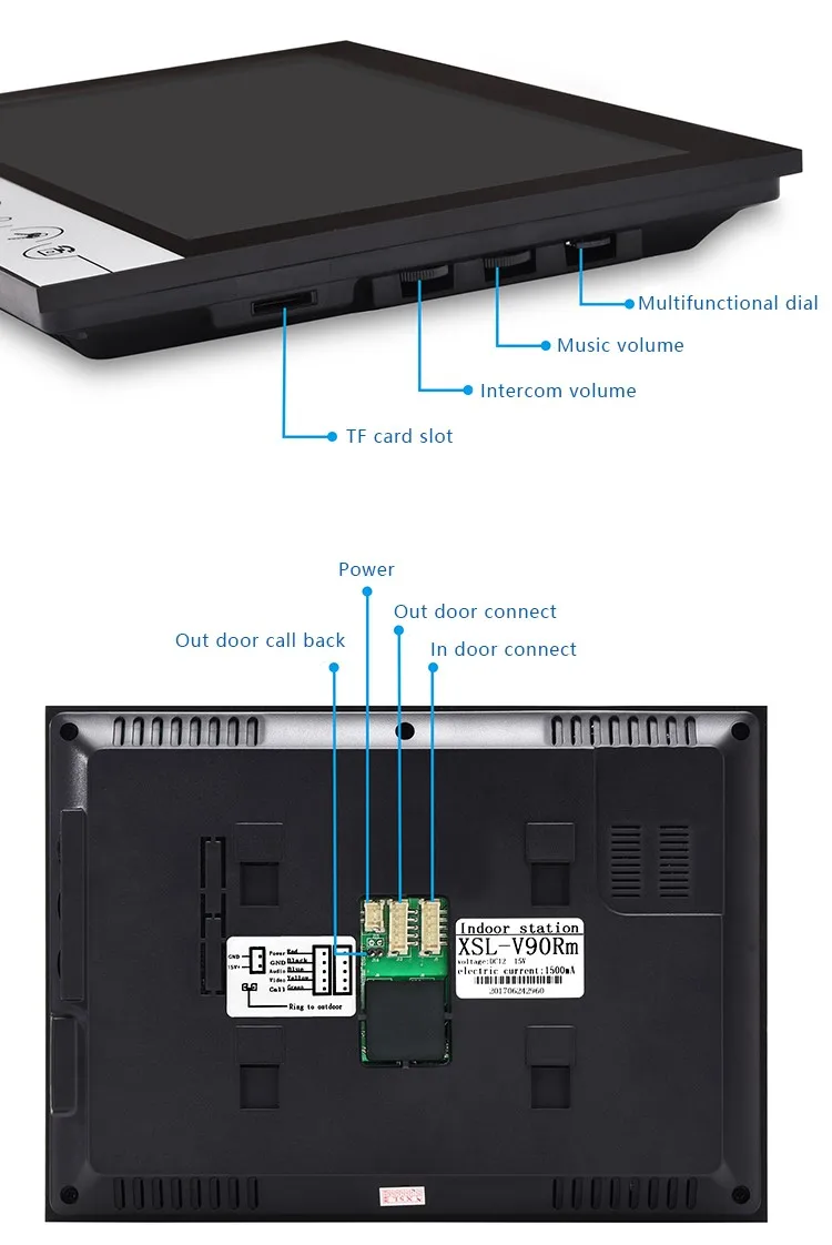 Дверной Видеозвонок 700tvl с умным замком и четкой видимостью в ночное время