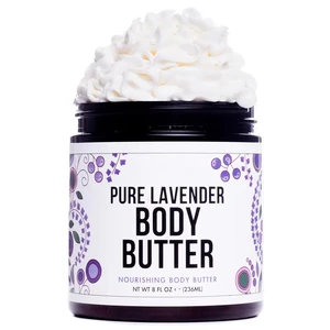 Nourishing Lavender Body Butter for Sensitive Skin Niacinamide Hyaluronic Acid & Soothing Moisturizing Skin Natural Radiance