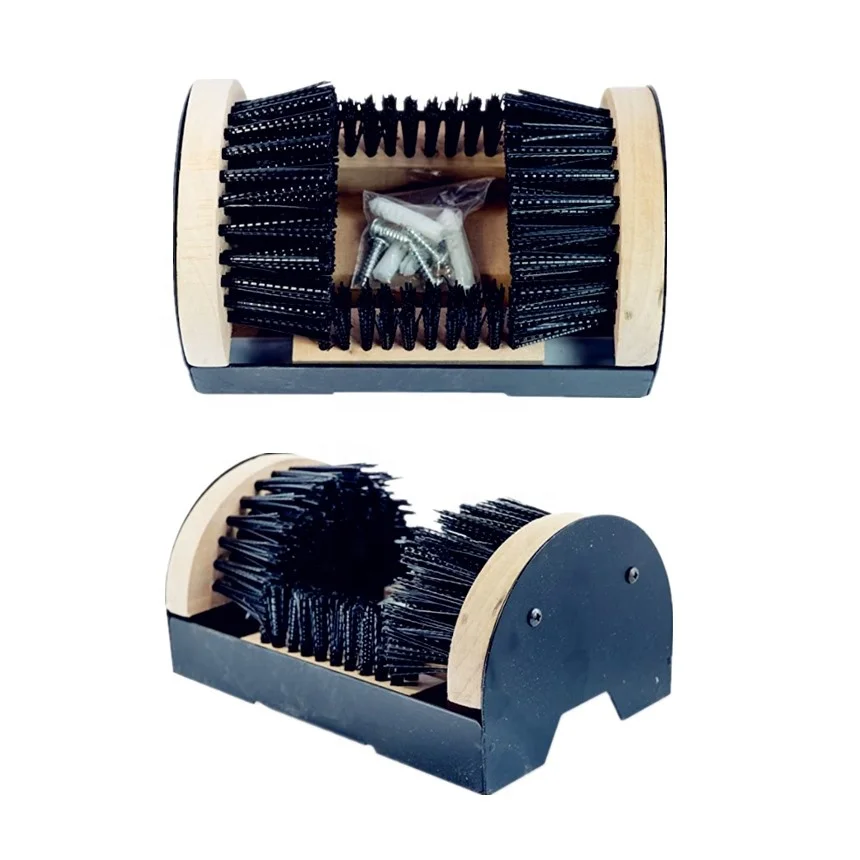 Heavy Duty Outdoor Boot Cleaner Scrubber and Mud/Snow Boot Scraper Brush