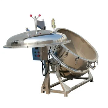 High pressure steam heating Industrial sauce paste cooking machine meat jacketed cooking kettle