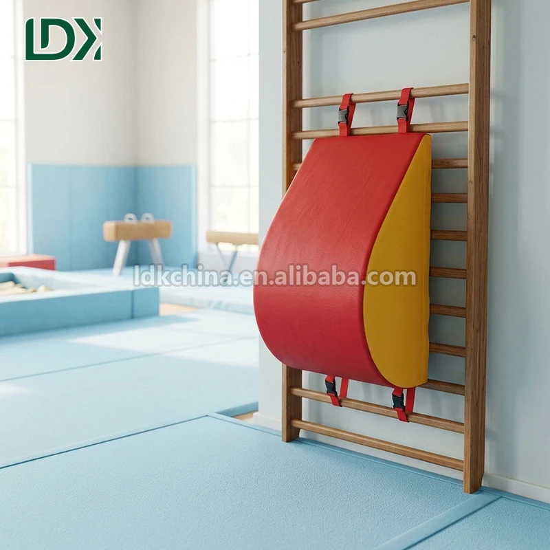 LDK Customized Kids Gymnastics Equipment Wall bar Mat Stall bar Curved Pad for Stretching Exercise