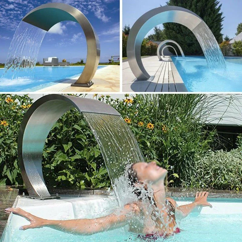 Water Faery 304 & 316 Stainless Steel Artificial Waterfall Indoor/Outdoor Spa Shower for Garden & Swimming Pool