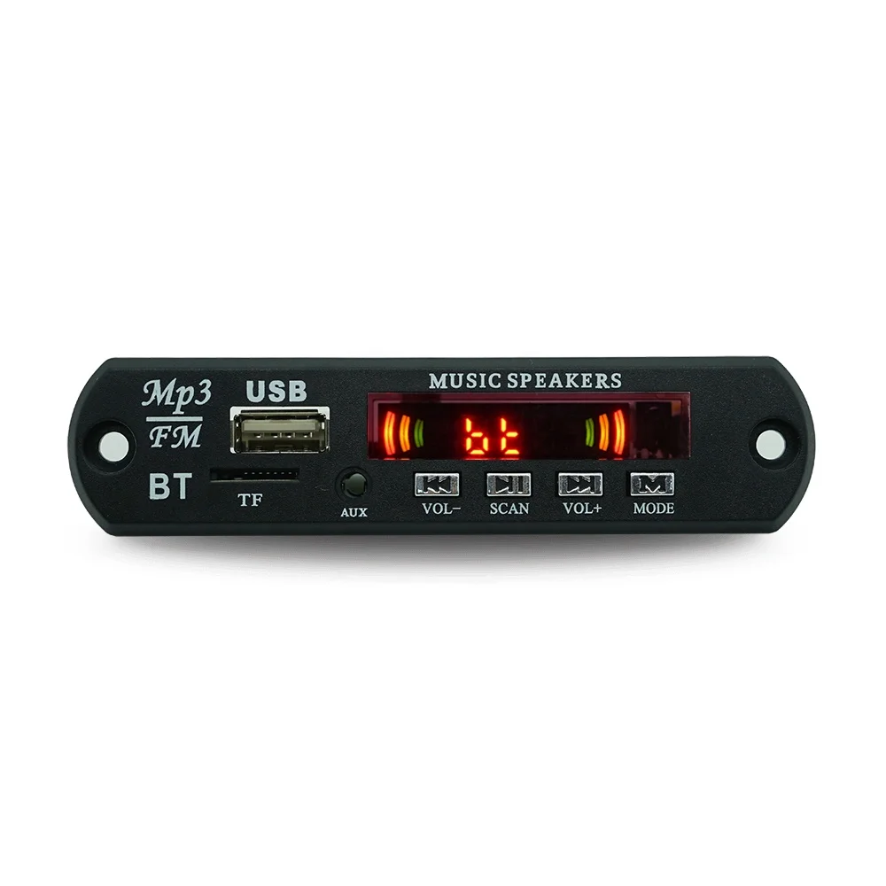 12V MP3 WAV Decoder BT Wireless Amplifier Board Module 2X3W