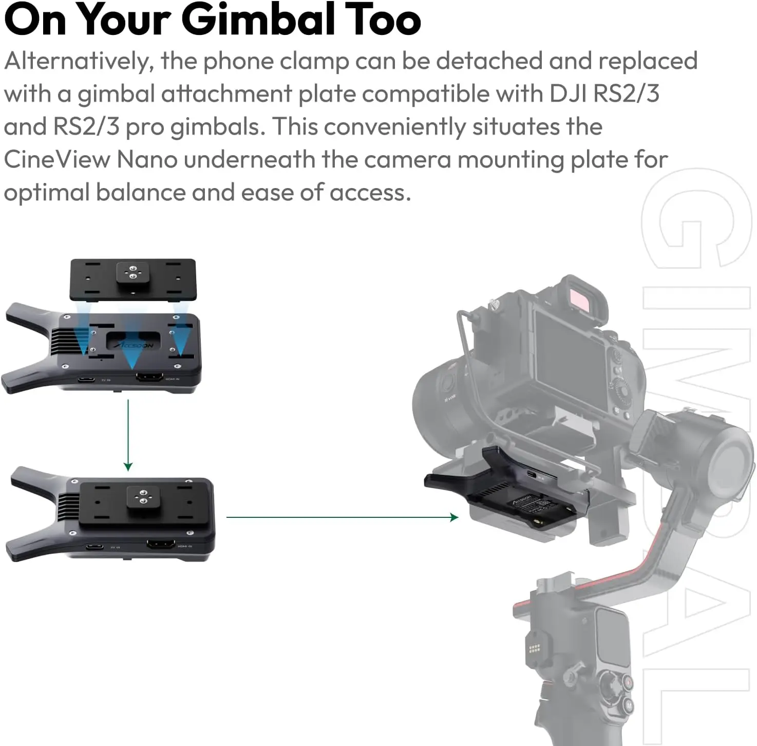Accsoon CineView Nano ワイヤレストランスミッター Accsoon Cineview Nano | Accsoon