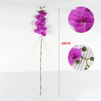 Nordic Real Touch Artificial Phalaenopsis Orchid Flowers Faux Luxury Orchid Flowers Bunches or Wedding Decoration