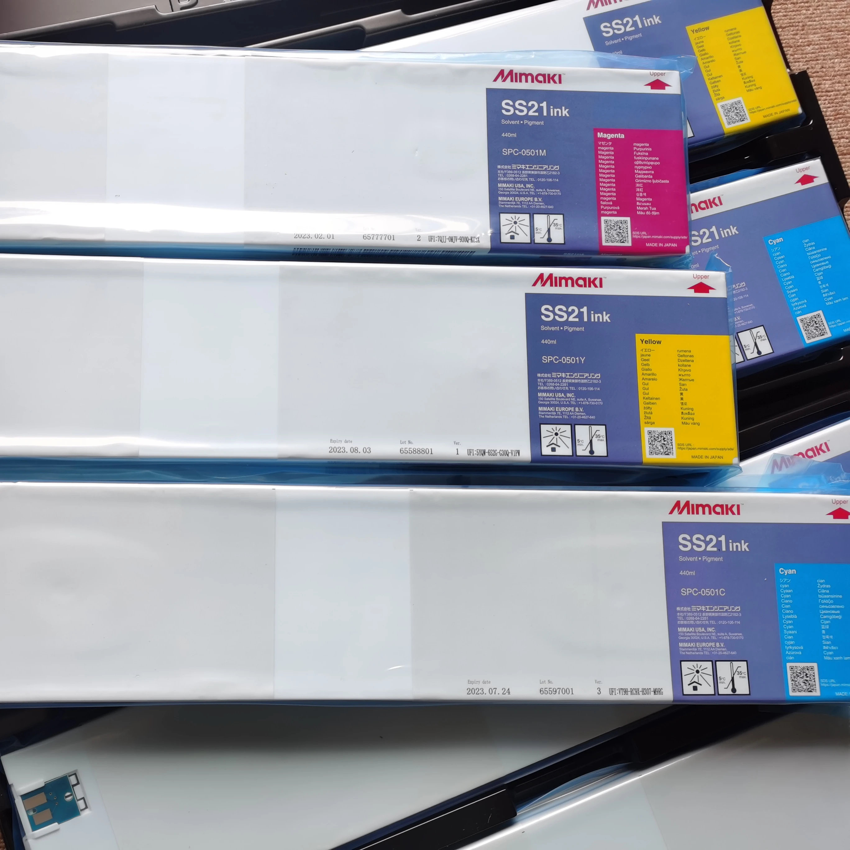 ミマキ純正SS21エコソルベントインクCMYK 440ml、ミマキJV100-160