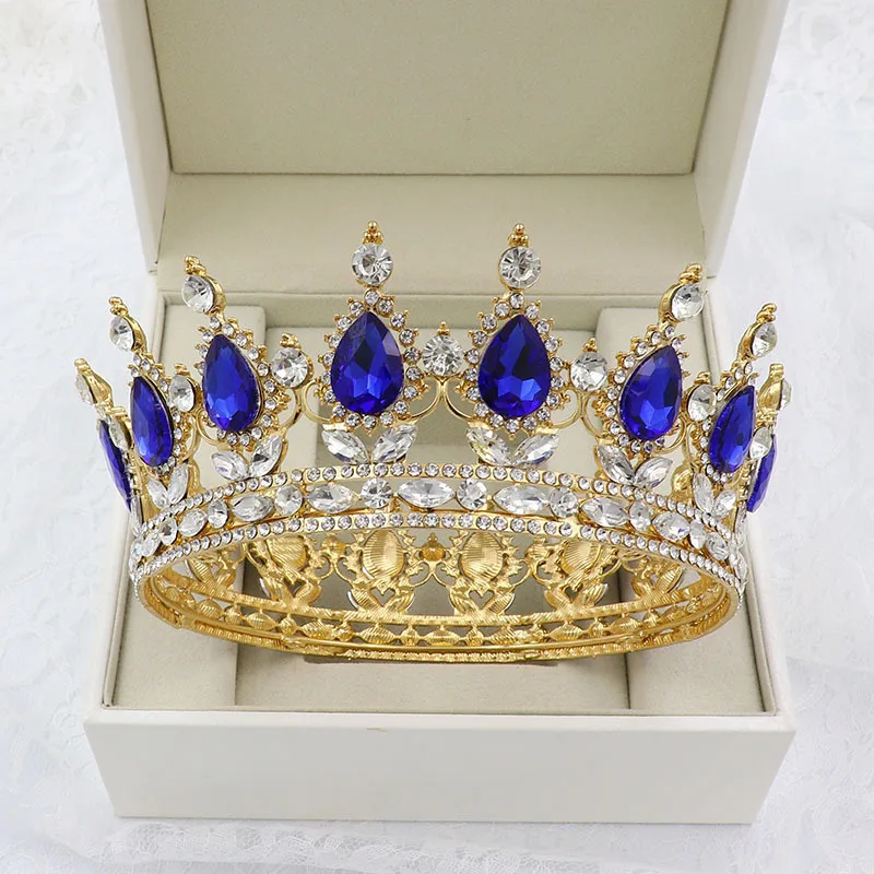 Tiara Con Fiori E Strass Per Compleanno – Corona Da Regina Per Donne E Ragazze, Diadema Elegante Con Pettine - 2