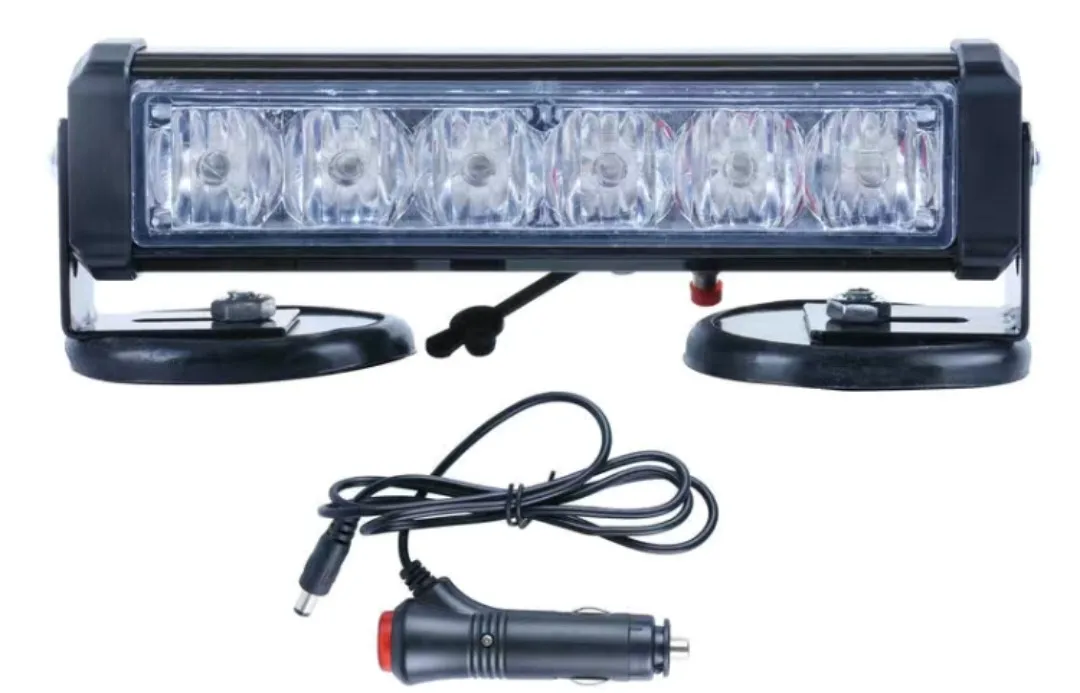 COB LED Beacon Flash Warning Car Light Bar 15 Modes Styling High Low Beam Yellow Red Blue Emergency Fog Work Lamp signal Lamp