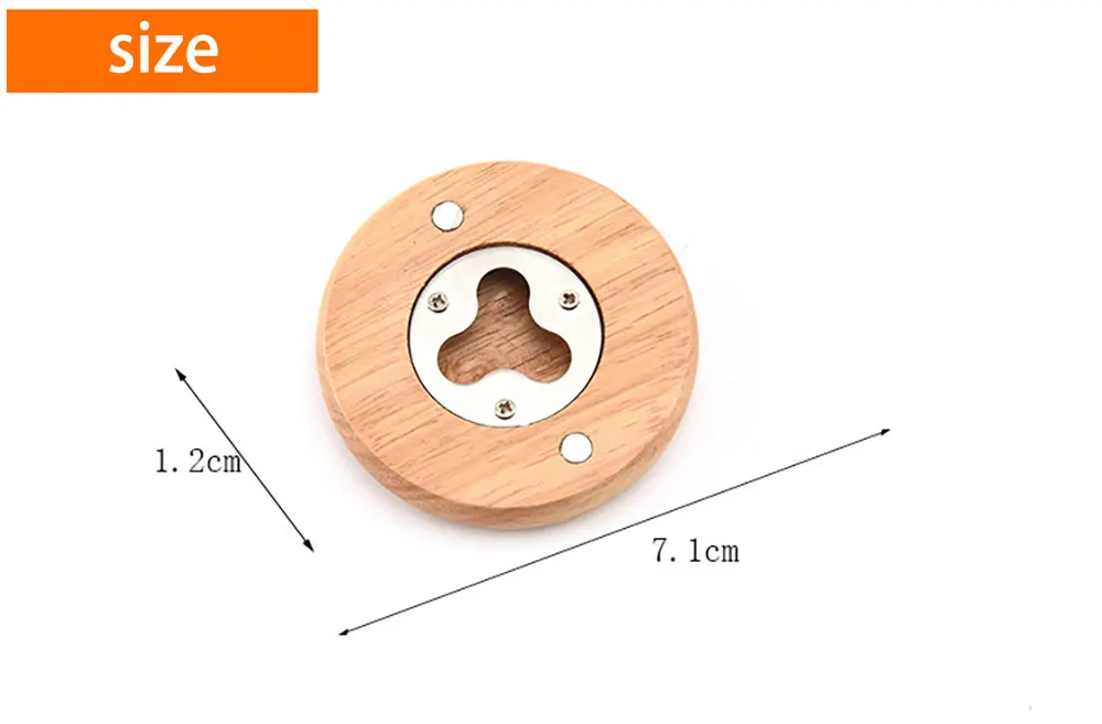 Открывалка для бутылок пива Oneway с собственным логотипом, оптовая продажа, деревянная пустая открывалка для бутылок